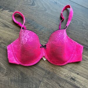 La SENZA Hot Pink Lace Bra